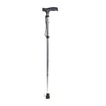 Walking Stick Silver With Black Handle