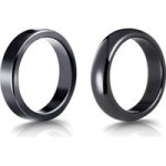 Unisex Anxiety Balance Stone Hematite Rings Set Of 2