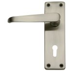 Samsung Samson Lockset 3L Vict Straight 6IN Sat Nickel