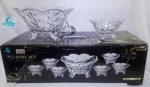 7PC Glass Bowl Set Leaf Design