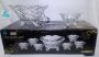 7PC Glass Bowl Set Leaf Design