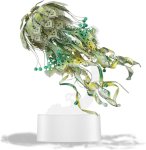 Piececool – Abyssal Aurora Crystal Green Metal Model Kit