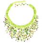 Women Green Glass Pendant Necklaces