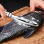 Stainless Steel Fish Scale Remover Fish Cleaning Tool Kitchen Gadgets - Scale Plane