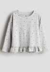 Printed Long-sleeved T-Shirt - Grey