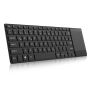 Rii Qwerty Touchpad 10KEYLESS Keyboard Touch Volume Control – Black – K22
