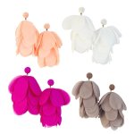 Fabric Petal Dangle Earrings - Factory Plaza