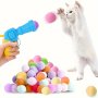 Interactive Cat Launcher Toy With 20 Plush Balls - Quiet Fun Playtime For All Breeds Of Cats & Dogs