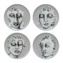 Carrol Boyes Dinner Plate Set Of 4-SUCCULENT Faces - H: 30MM X D: 293MM
