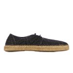 Espadrille Lace-up Sneakers -black
