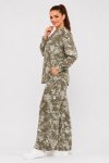 Nora 2 Piece Floral Printed Winter Slack Suit With Pockets