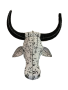 African Bead And Wire Handcrafted Nguni Cow Head Wall D Cor Large