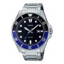 Casio Standard Collection Mens Black Dial Silver Stainless Steel Strap 200M Divers Watch MDV-107D-1A2VDF