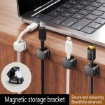 1 3 6PCS Cool Magnetic Data Cable Storage Organizer And Charging Cable Holder - Giving You A Neat Desktop