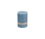 Plain Pillar Candle Light Blue 7X10CM