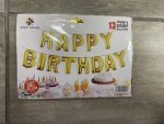 Happy Birthday Balloon Letter Foil