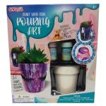 Source Direct - Pouring Art - Paint Your Own Diy Art And Craft - Planter