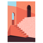 Pink Passage 2 Art Print - A3