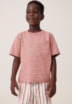Cotton On The Essential Short Sleeve Tee - Clay Pigeon rabbit Grey Stripe