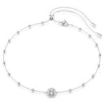 SWAROVSKI Una Angelic Pendant Round Cut Double Sided Motifs White Rhodium Plated