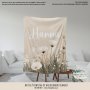 Personalised Fleece Blanket An Oil Painting Of Wildflowers
