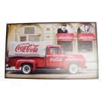 Automotive Art Board Vintage Coca-cola Truck