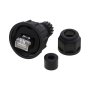 Waterproof RJ45 Connector D-size Installableplug