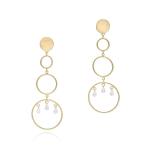 Celestial Chandelier Earrings - 18KT Yellow Gold Vermeil