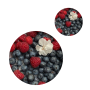 Blue Berries Custom Printed Mouse Pad Set