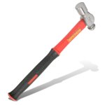 Tork Craft Hammer Ball Pein 450G 16OZ Fibreglass Handle 310MM & Full Polished Head