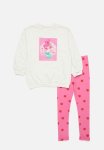 PoP Candy Printed Sweater & Legging Set-pink & White