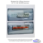 Pre-assembled Distribution Board Db For 3-PHASE Inverters