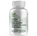 - Sea Moss Soursop Black Seed & Turmeric- 60 Veggie Capsules