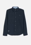 Soviet Boys Roll Up Sleeve Linen Shirt - Navy