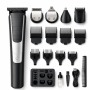 Professional 18-PIECE Mens Grooming Kit 5W 5 Heads 8 Combs Gift Set