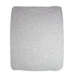 2 In 1 Moses Basket Fitted Sheet Changing Mat Cover - Grey Melange - 2 In 1