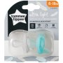 Tommee Tippee Ultra-light Silicone Soother 6-18M 2 Pack