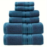 6PCS High-end J Hotel Bath Towel Set 2 Square Towels 2 Towels 2 Bath Towels Soft And Skin-friendly With Strong Water Absorption