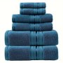 6pcs High-end J Hotel Bath Towel Set 2 Square Towels 2 Towels 2 Bath Towels Soft And Skin-friendly With Strong Water Absorption Suitable For