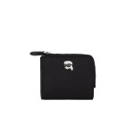 IKON Nylon Pin Small Zip Wallet -black