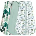 Bstoppt 3 Pack Baby Sleep Sack 0-6 Months 100% Rayon Cotton Baby Sleeping Bag 2-WAY Zipper Toddler Wearable Blankets Comfy Stret