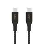 Belkin Boostcharge - Usb-c Male To Usb-c Male Braided Cable 240 Watt Power - 2 Meter Cable - Black