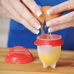 6PCS Silicone Egg Poachers - Non-stick High-temperature Resistant Cooking Cups For Perfect Hard Boiled Eggs Easy Shellless Break