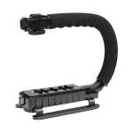U-type Video Stabiliser Handle With 1 Hotshoe For Dslr Mirrorless Camera Or Camcoder - EPHK140