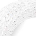Wicker Mirror - White