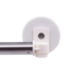 Yyst Type A 39.5" Magnetic Curtain Cafe Sash Rod To Fit French Door Panel Door No Marks WHITE-1