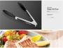 Happy Chef Kitchen Tongs - Black