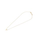 Crooked Heart Gold Pendant Chain Necklace - Gold