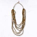 Oxadized Wooden Bead Necklace - Green Free