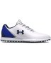 Men's Ua Charged Medal Spikeless Golf Shoes - White / 6